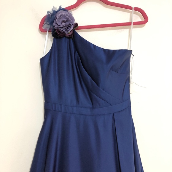 Marchesa Notte Duchess One Shoulder Flower Gown - Picture 8 of 12